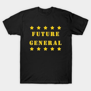 Future General 5 Star Military Kids Gift. T-Shirt